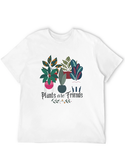 Plants are Friends Black Graphic Tee