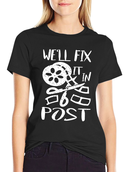 Well Fix It in Post Black Crewneck T-Shirt