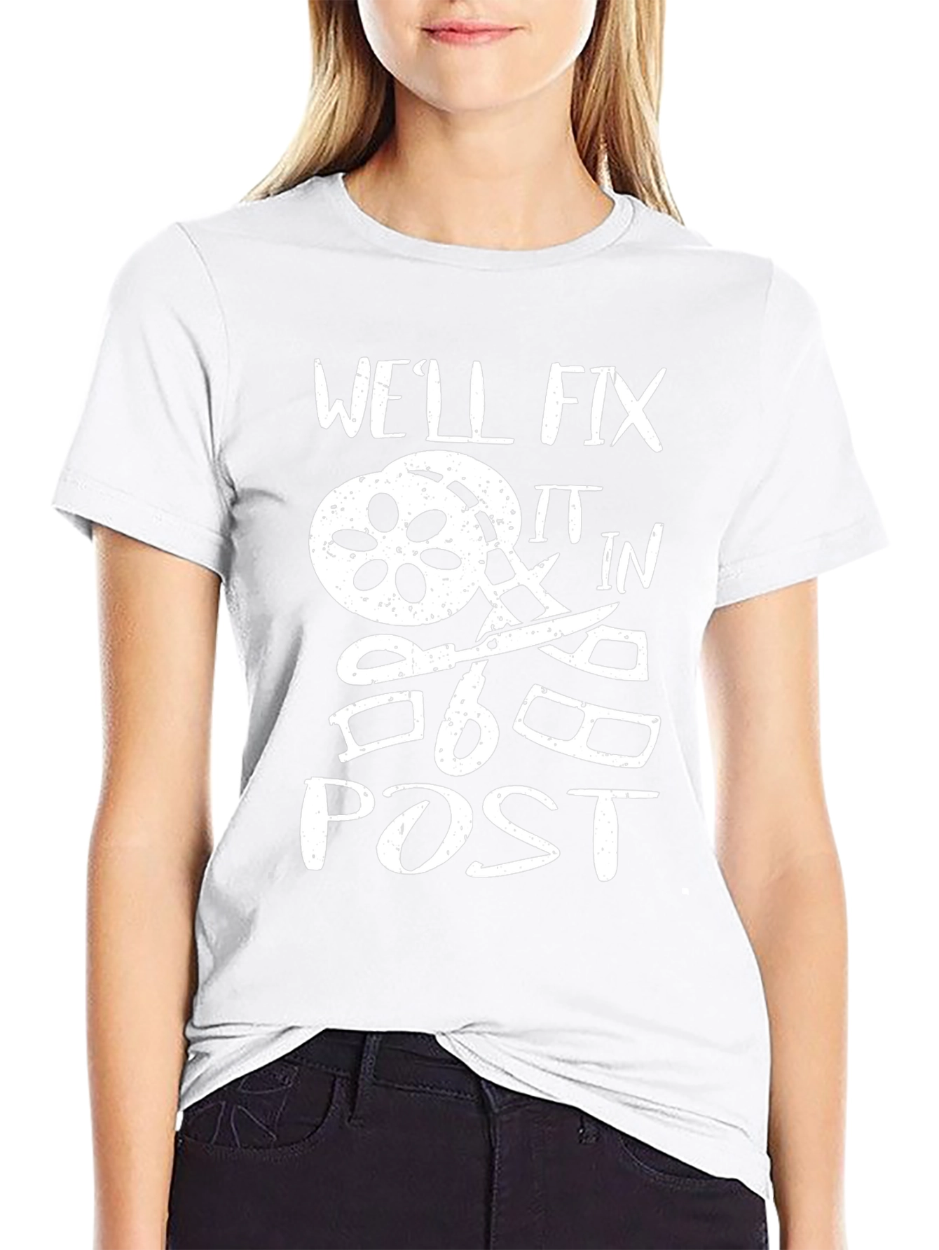 Well Fix It in Post Black Crewneck T-Shirt