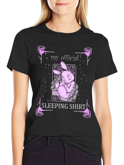 My Official Sleeping Shirt - Bunny Graphic Tee