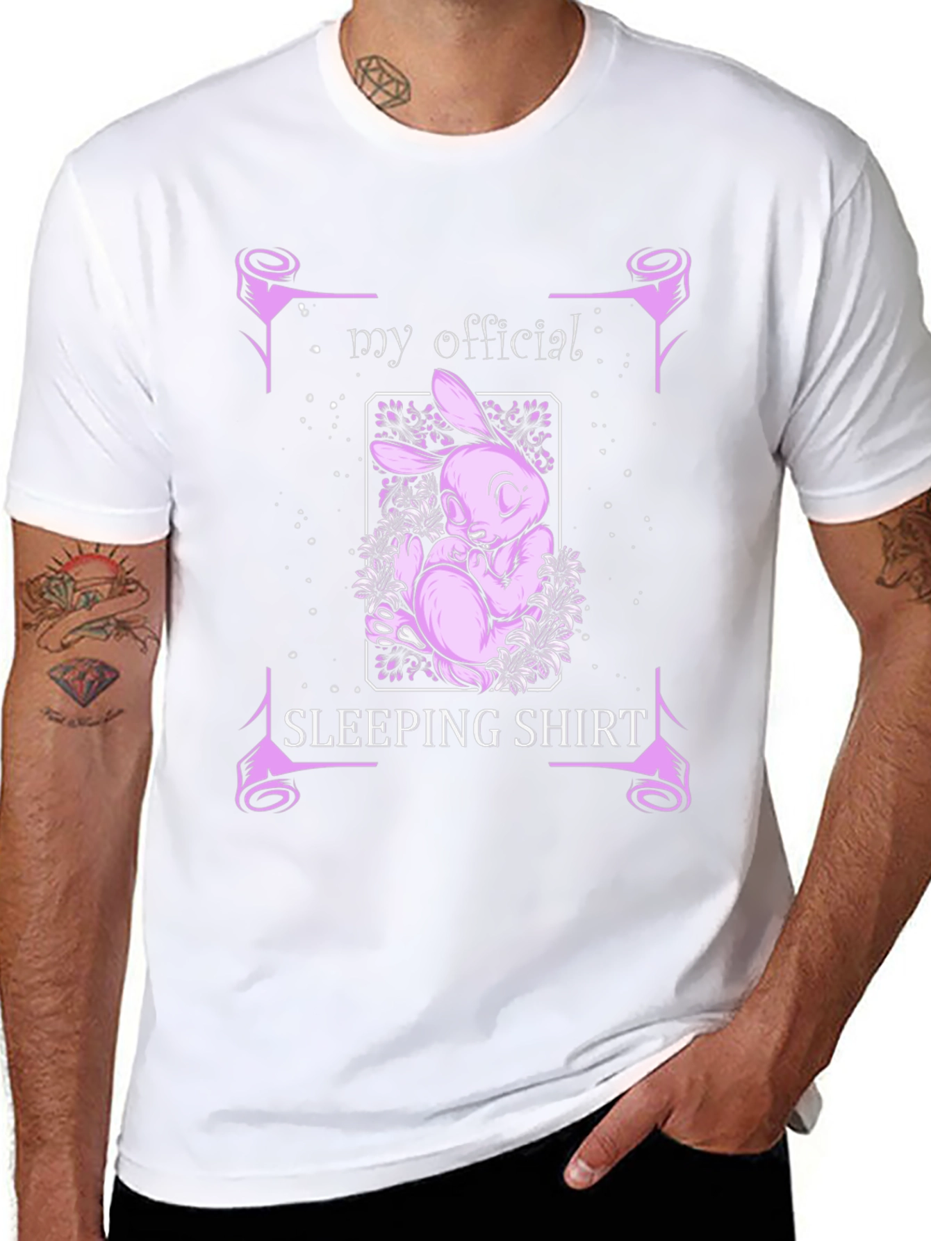 My Official Sleeping Shirt - Bunny Graphic Tee