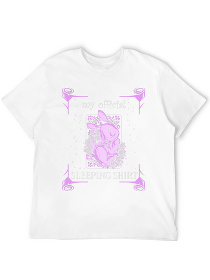 My Official Sleeping Shirt - Bunny Graphic Tee