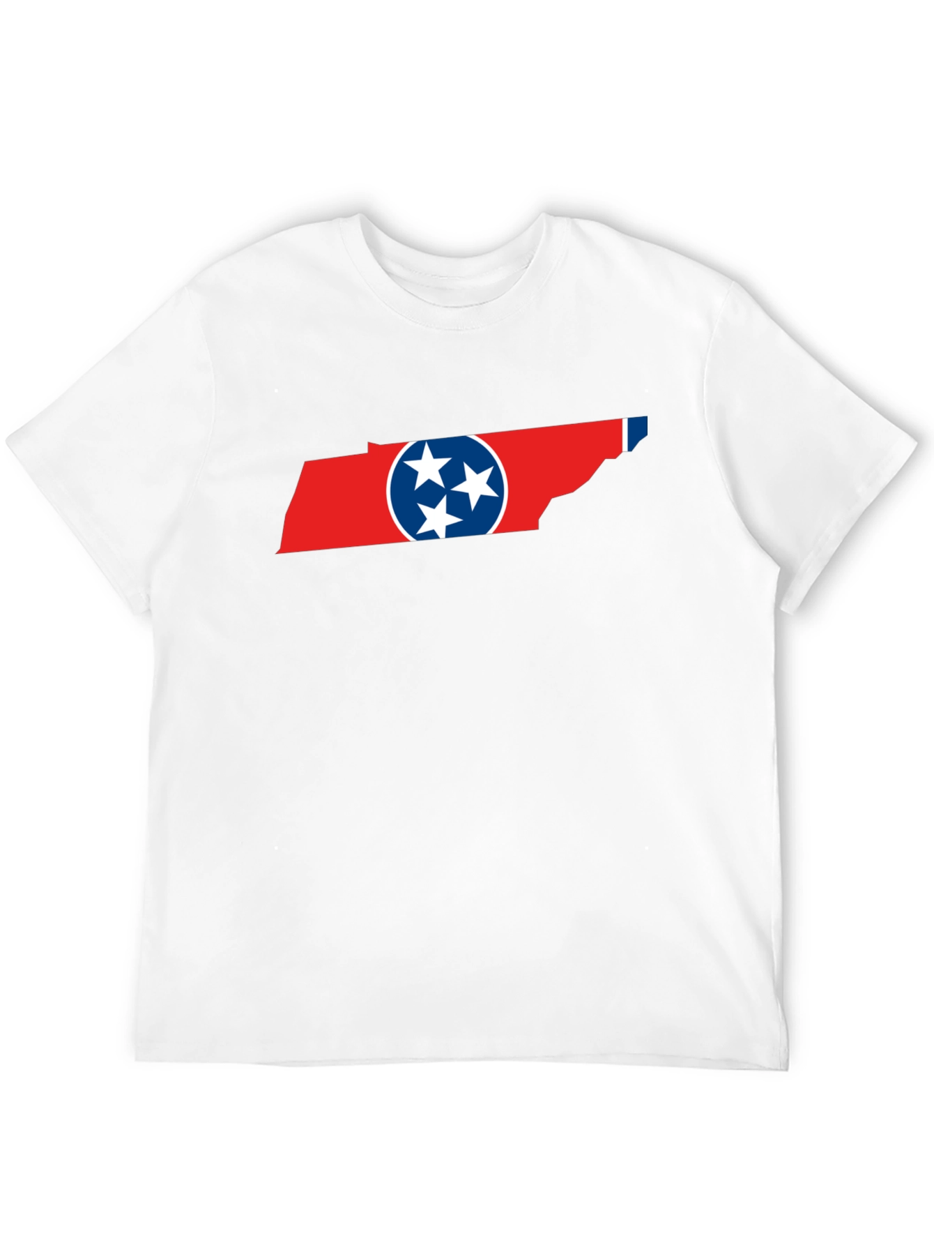 Tennessee Flag Graphic Print Crew Neck T-Shirt