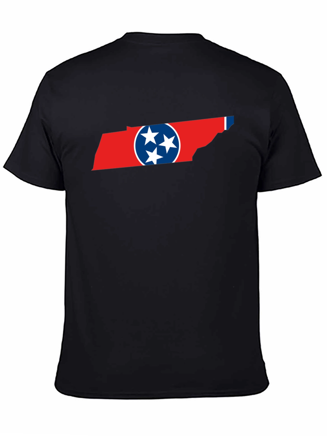 Tennessee Flag Graphic Print Crew Neck T-Shirt