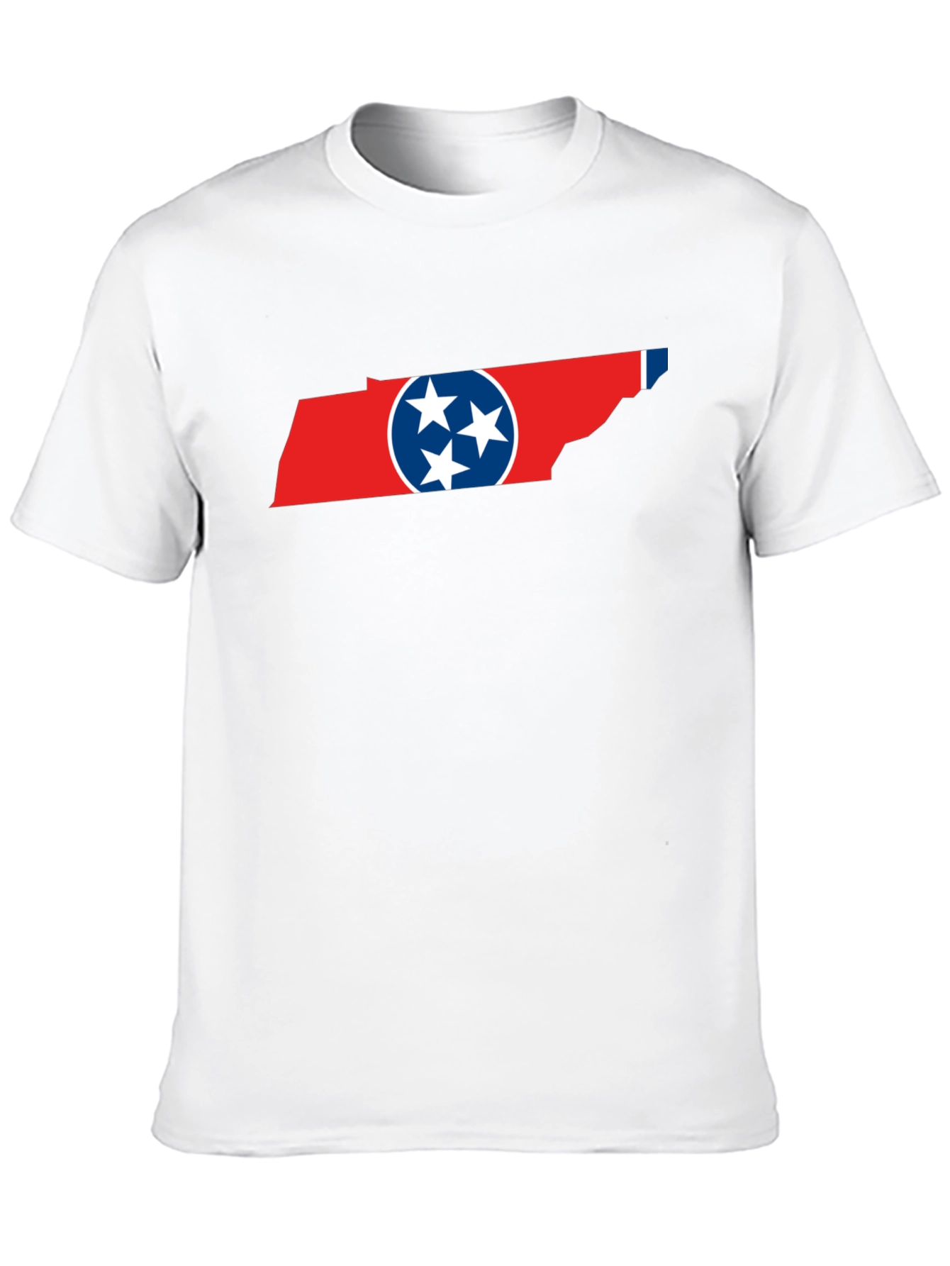 Tennessee Flag Graphic Print Crew Neck T-Shirt