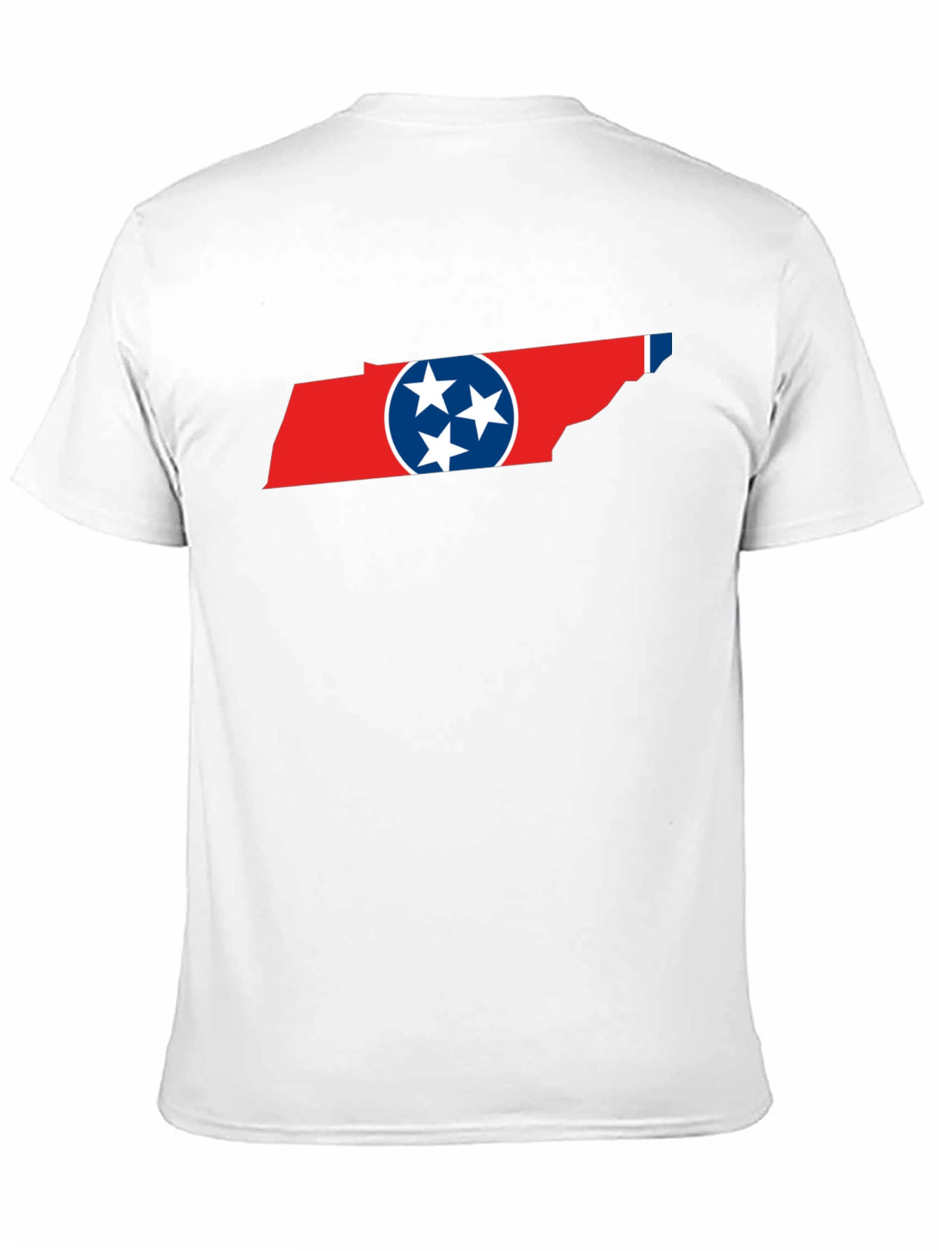 Tennessee Flag Graphic Print Crew Neck T-Shirt