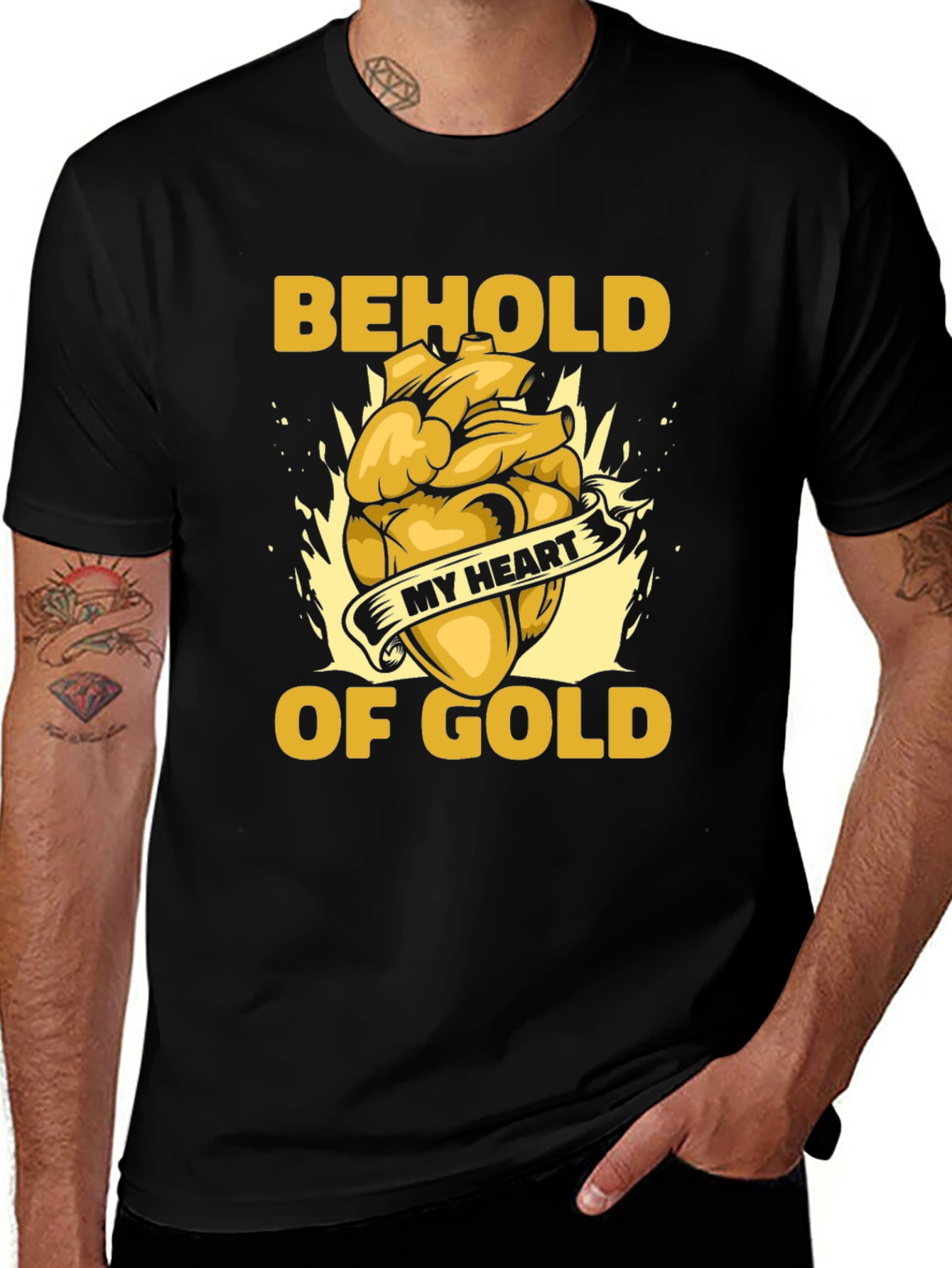 Behold My Heart of Gold Graphic Tee