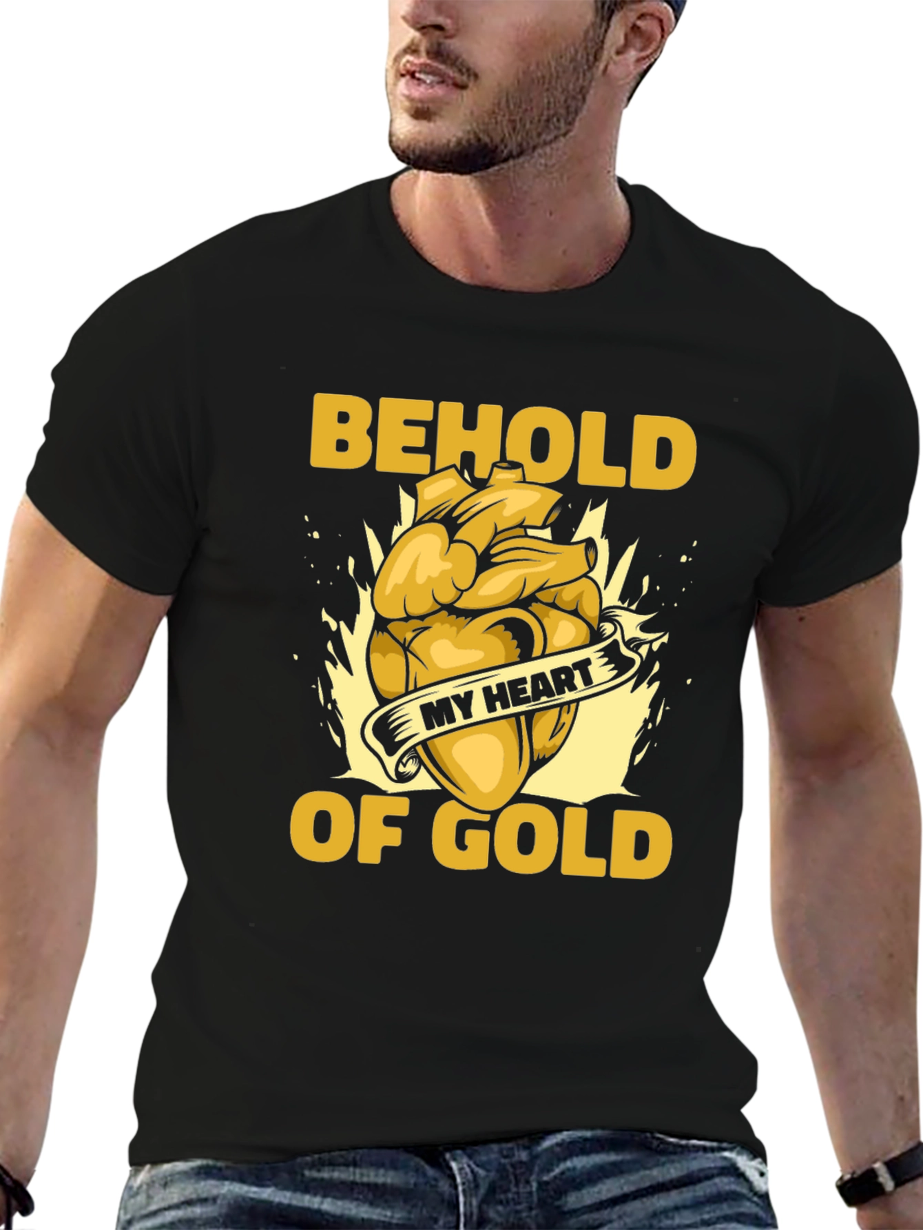 Behold My Heart of Gold Graphic Tee