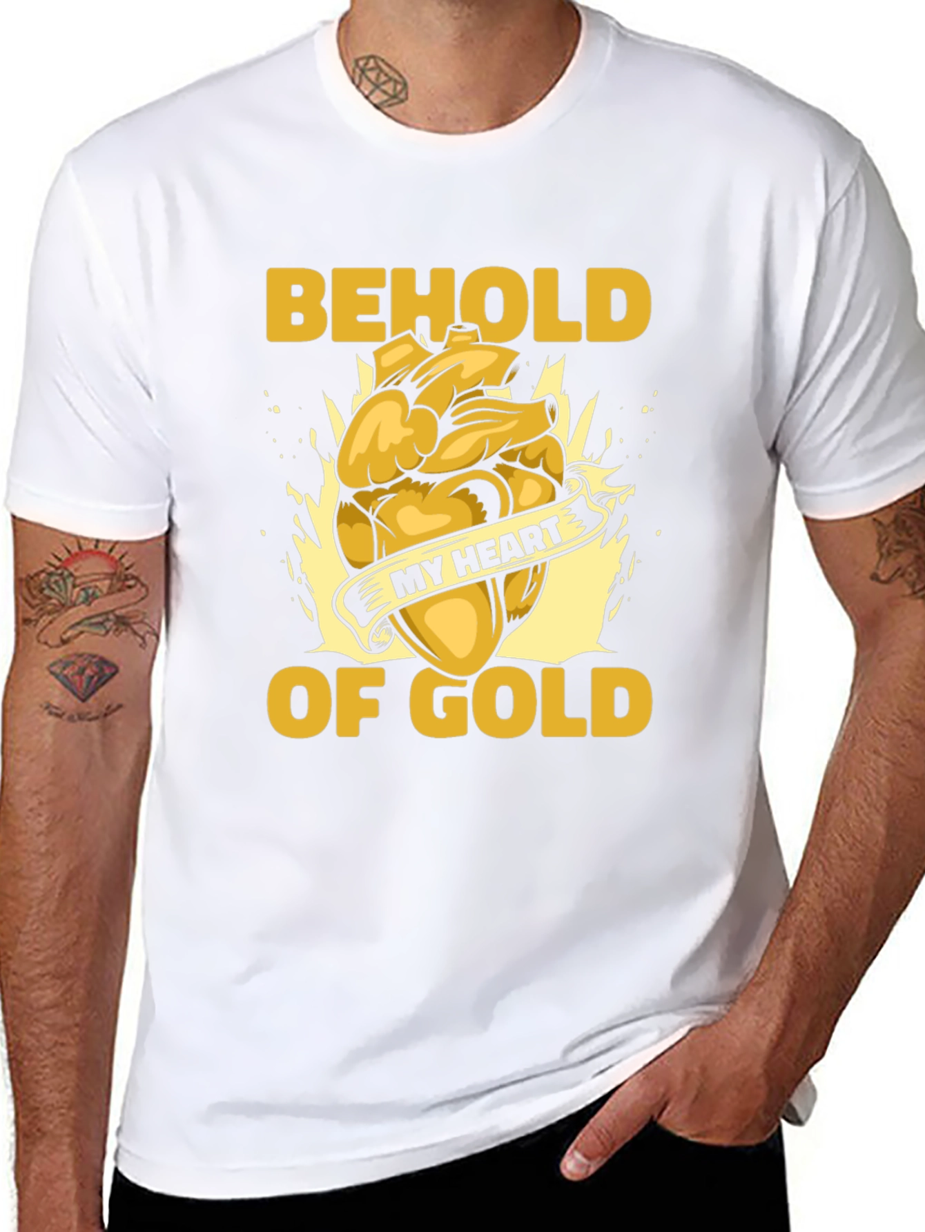 Behold My Heart of Gold Graphic Tee