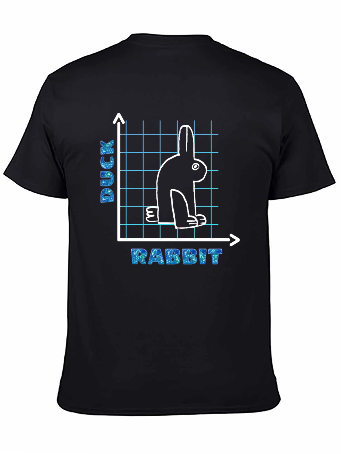 Duck Rabbit Graph T-Shirt Funny Illusion Tee