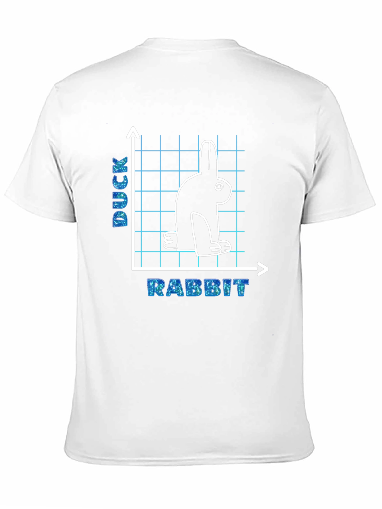 Duck Rabbit Graph T-Shirt Funny Illusion Tee