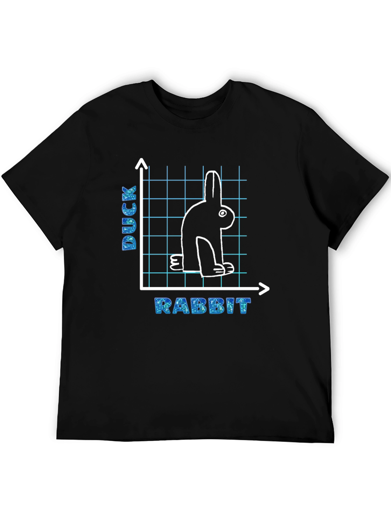 Duck Rabbit Graph T-Shirt Funny Illusion Tee