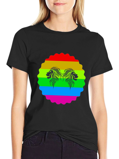 Rainbow Lion Graphic Tee