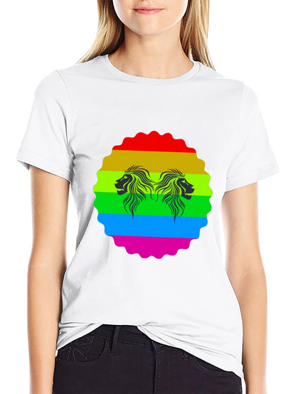 Rainbow Lion Graphic Tee