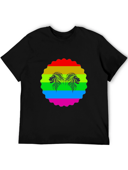 Rainbow Lion Graphic Tee