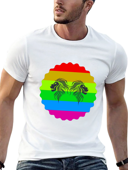 Rainbow Lion Graphic Tee