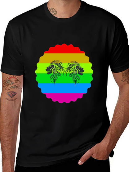 Rainbow Lion Graphic Tee