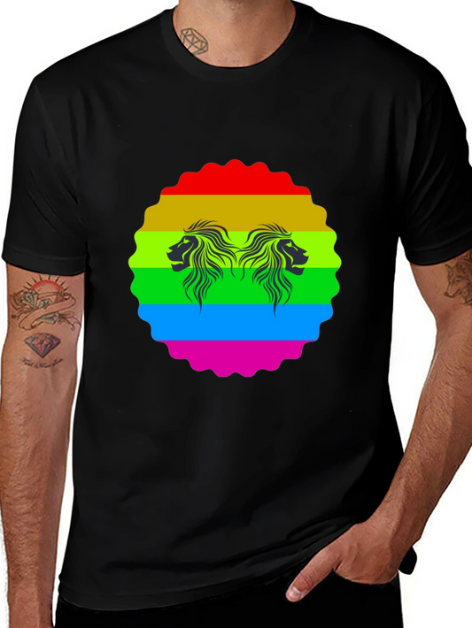 Rainbow Lion Graphic Tee