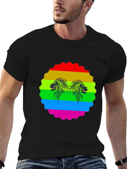 Rainbow Lion Graphic Tee