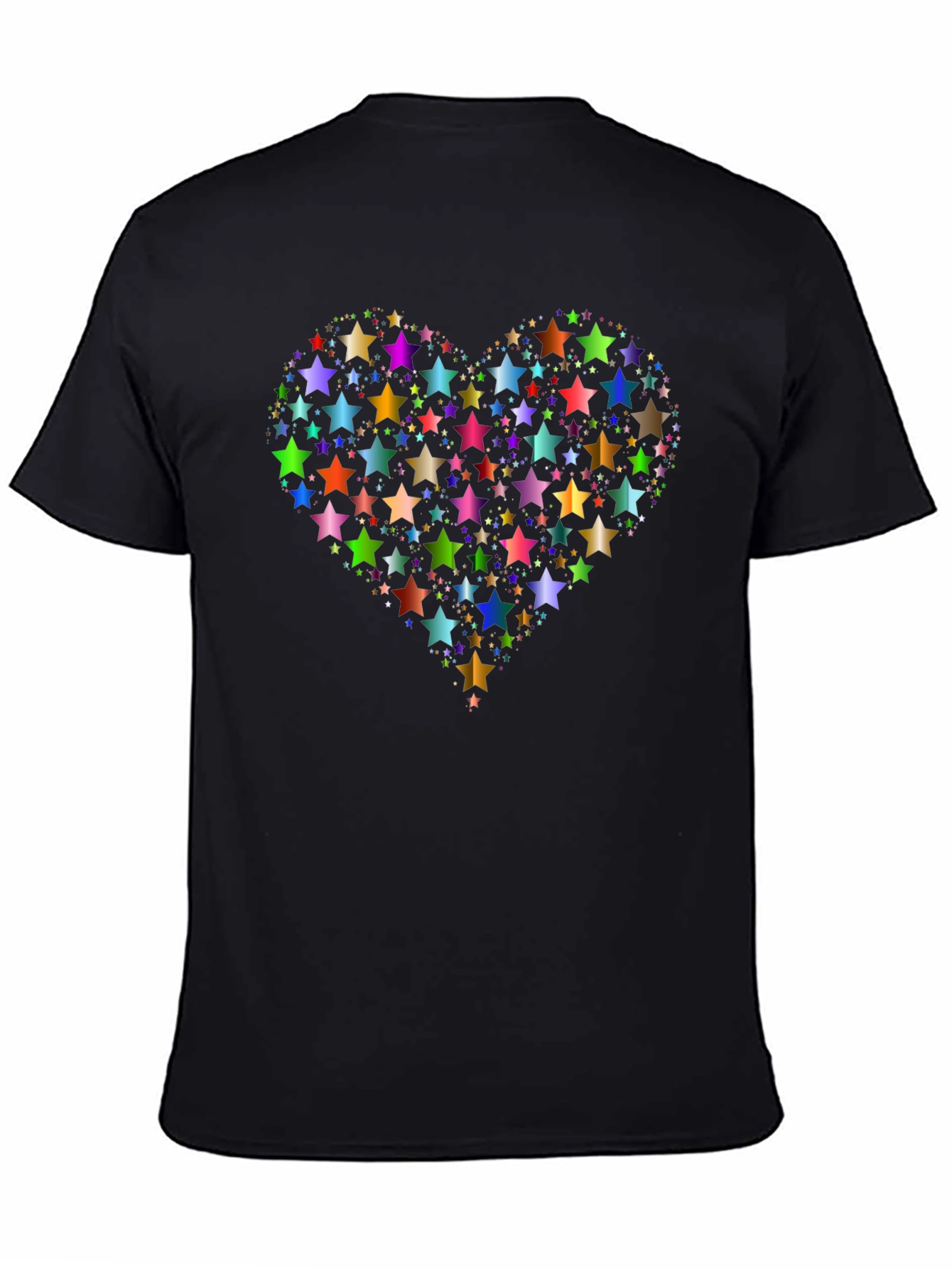 Star Heart Graphic Tee - Black