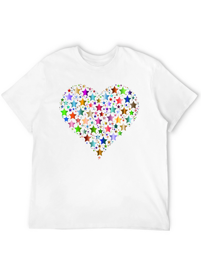 Star Heart Graphic Tee - Black