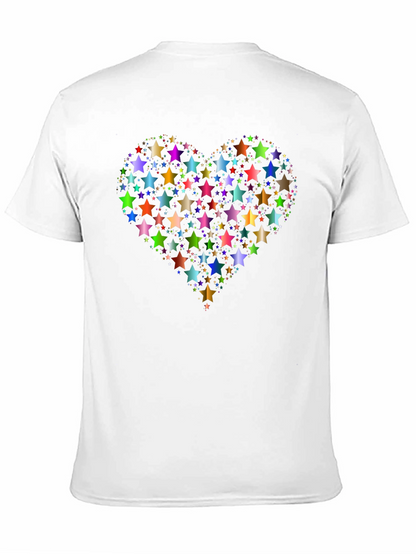 Star Heart Graphic Tee - Black