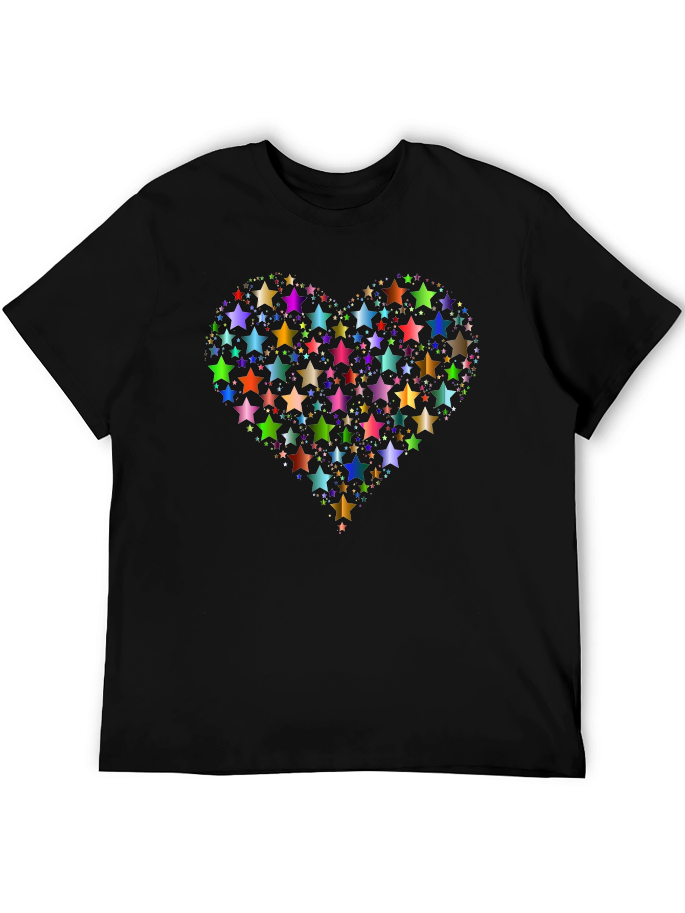 Star Heart Graphic Tee - Black