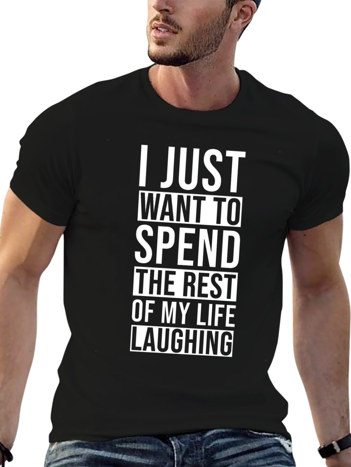 Laughing Life Graphic Tee - Soft Cotton Blend