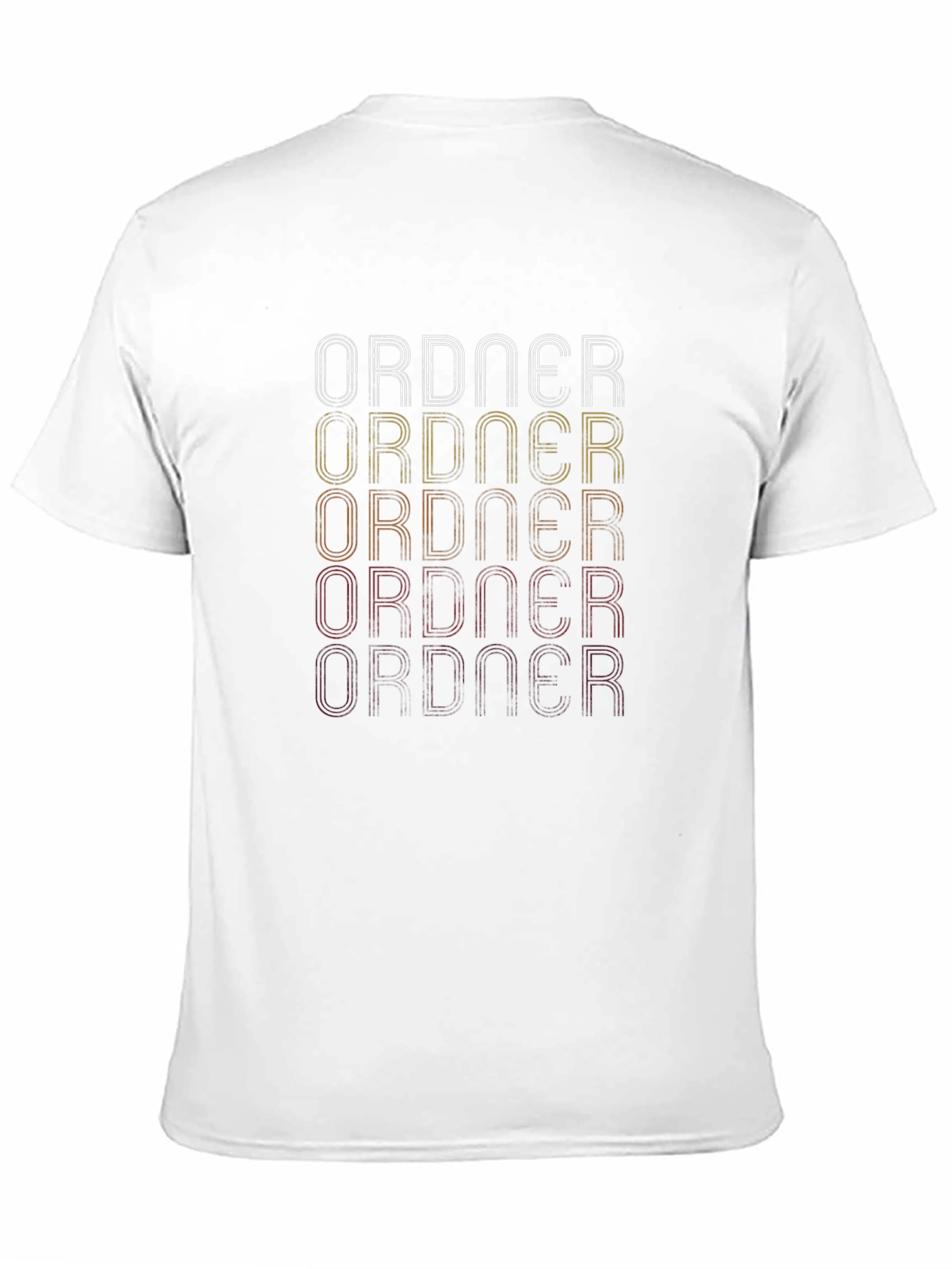 Retro ORDNER Graphic Tee - Soft Black Cotton