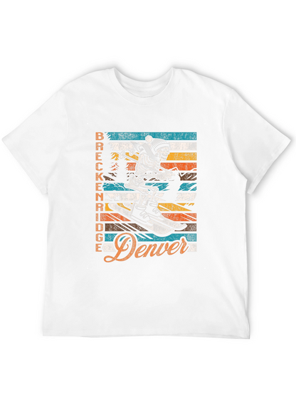 Breckenridge Denver Skeleton Ski T-Shirt