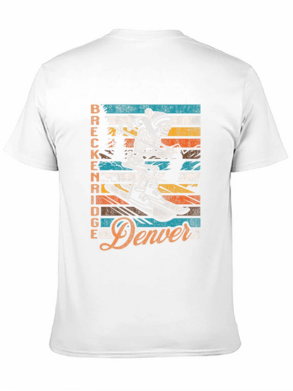 Breckenridge Denver Skeleton Ski T-Shirt