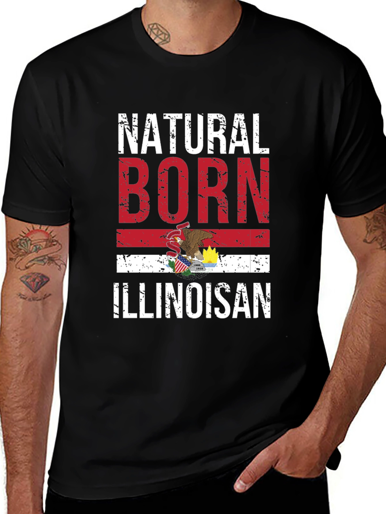 Natural Born Illinoisan Graphic Tee
