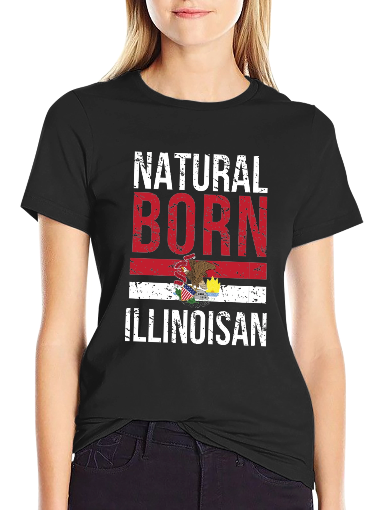 Natural Born Illinoisan Graphic Tee