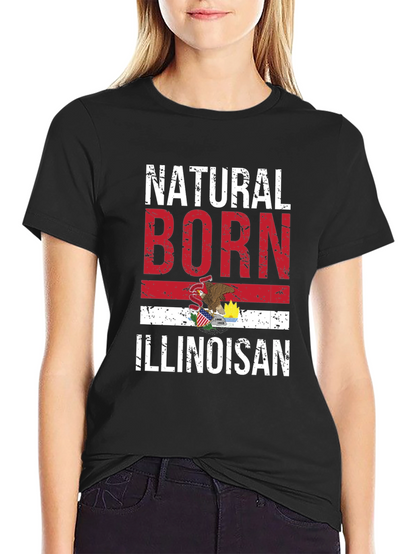 Natural Born Illinoisan Graphic Tee
