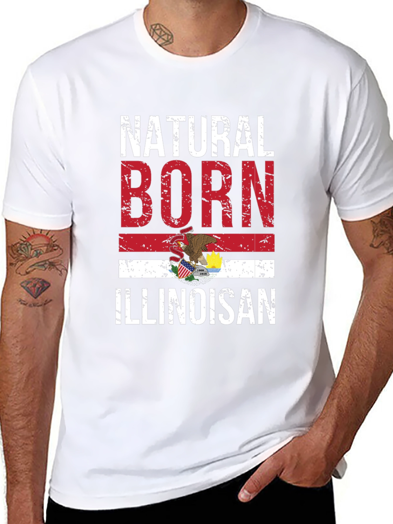 Natural Born Illinoisan Graphic Tee