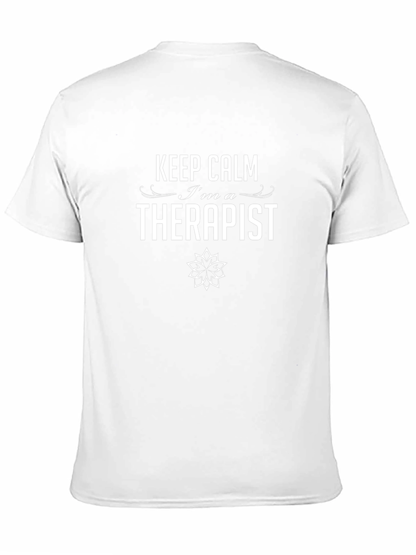 Keep Calm Im a Therapist Black T-Shirt