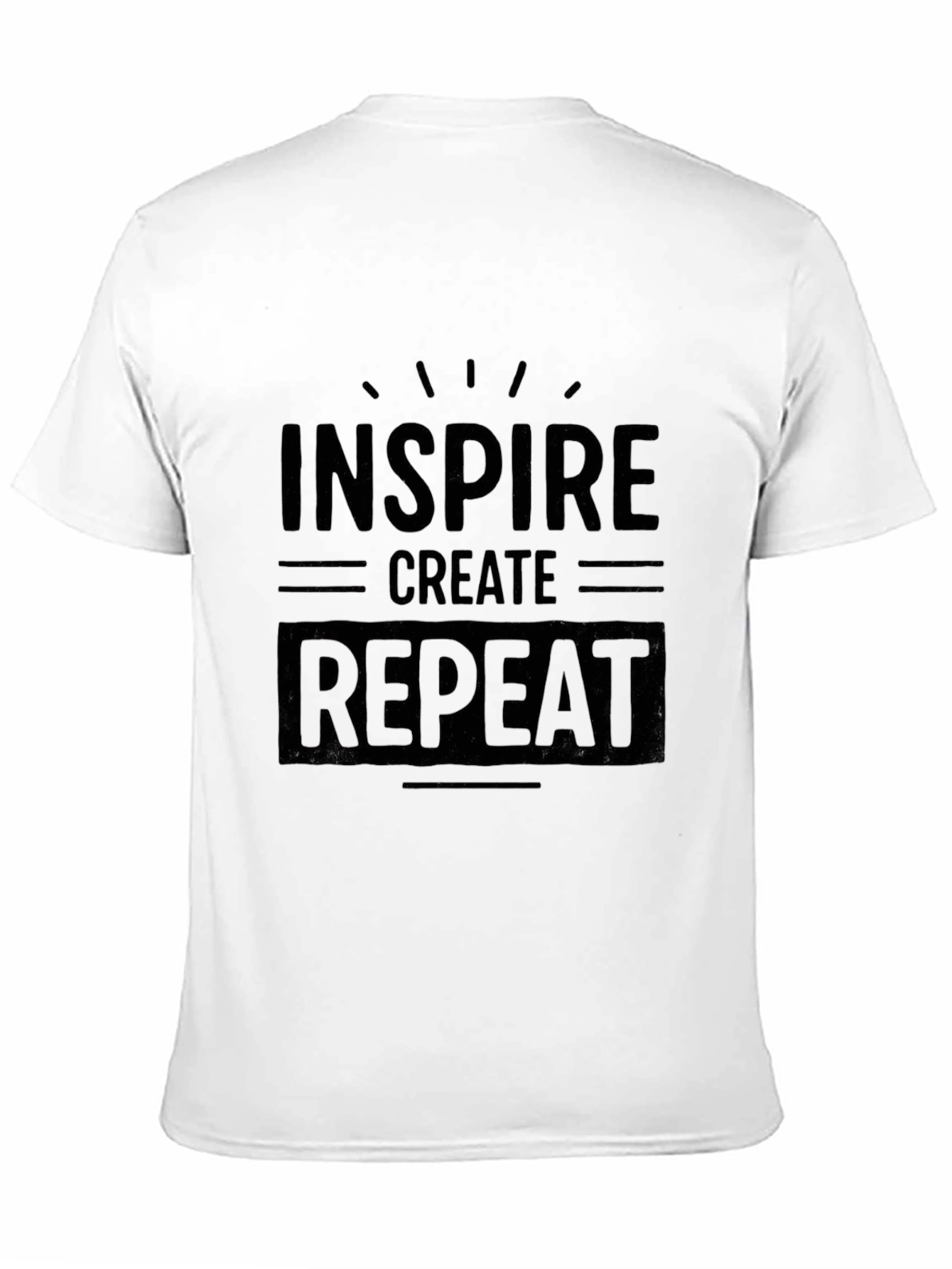 Inspire Create Repeat Graphic T-Shirt - Black