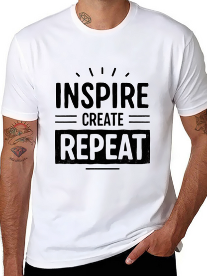 Inspire Create Repeat Graphic T-Shirt - Black