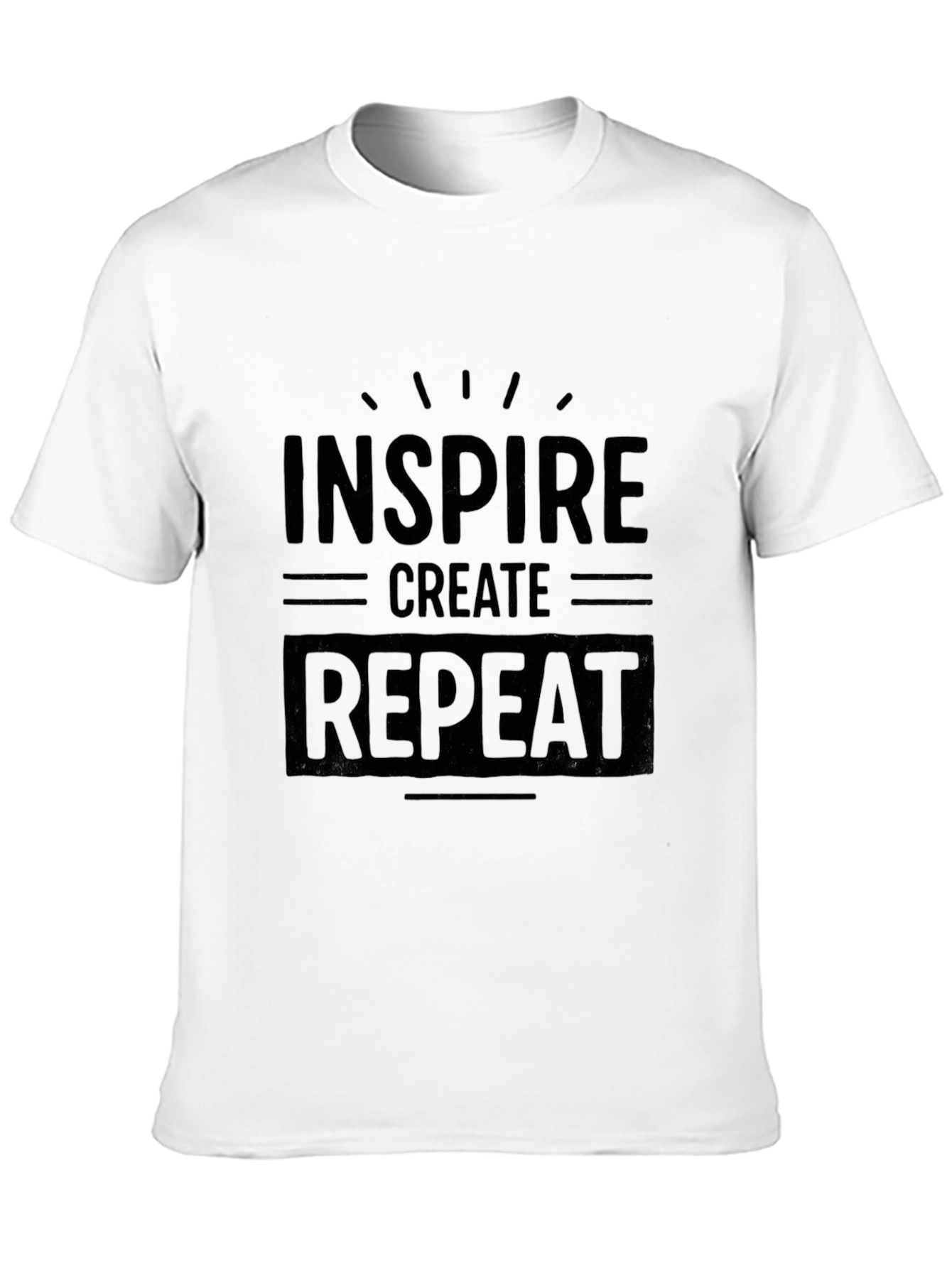 Inspire Create Repeat Graphic T-Shirt - Black