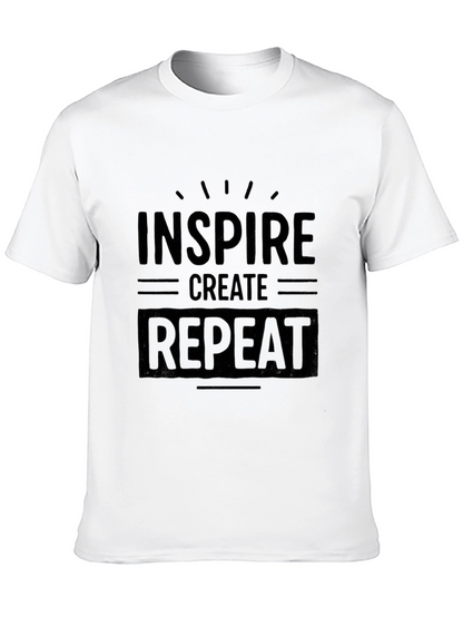 Inspire Create Repeat Graphic T-Shirt - Black