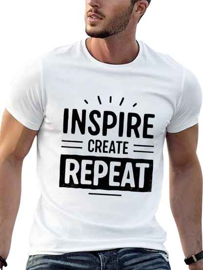 Inspire Create Repeat Graphic T-Shirt - Black