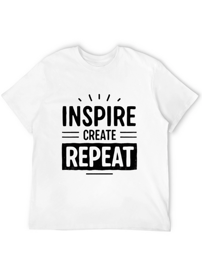 Inspire Create Repeat Graphic T-Shirt - Black