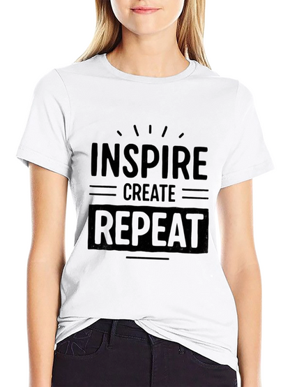 Inspire Create Repeat Graphic T-Shirt - Black