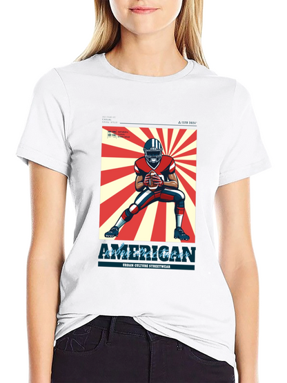 Urban Streetwear Football T-Shirt