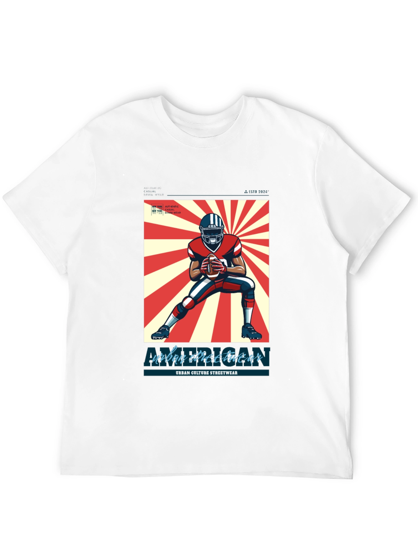 Urban Streetwear Football T-Shirt