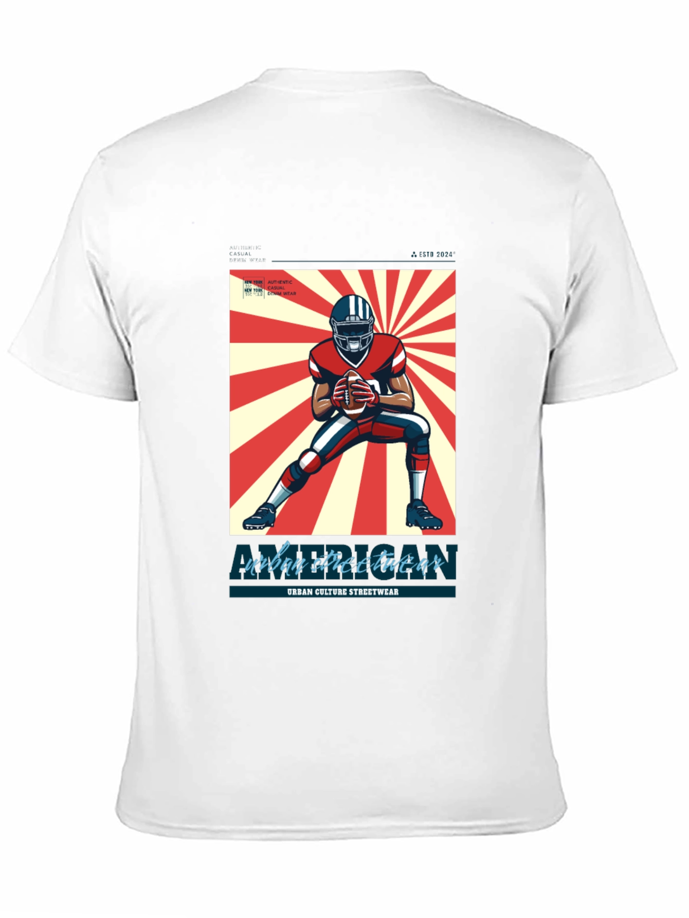 Urban Streetwear Football T-Shirt