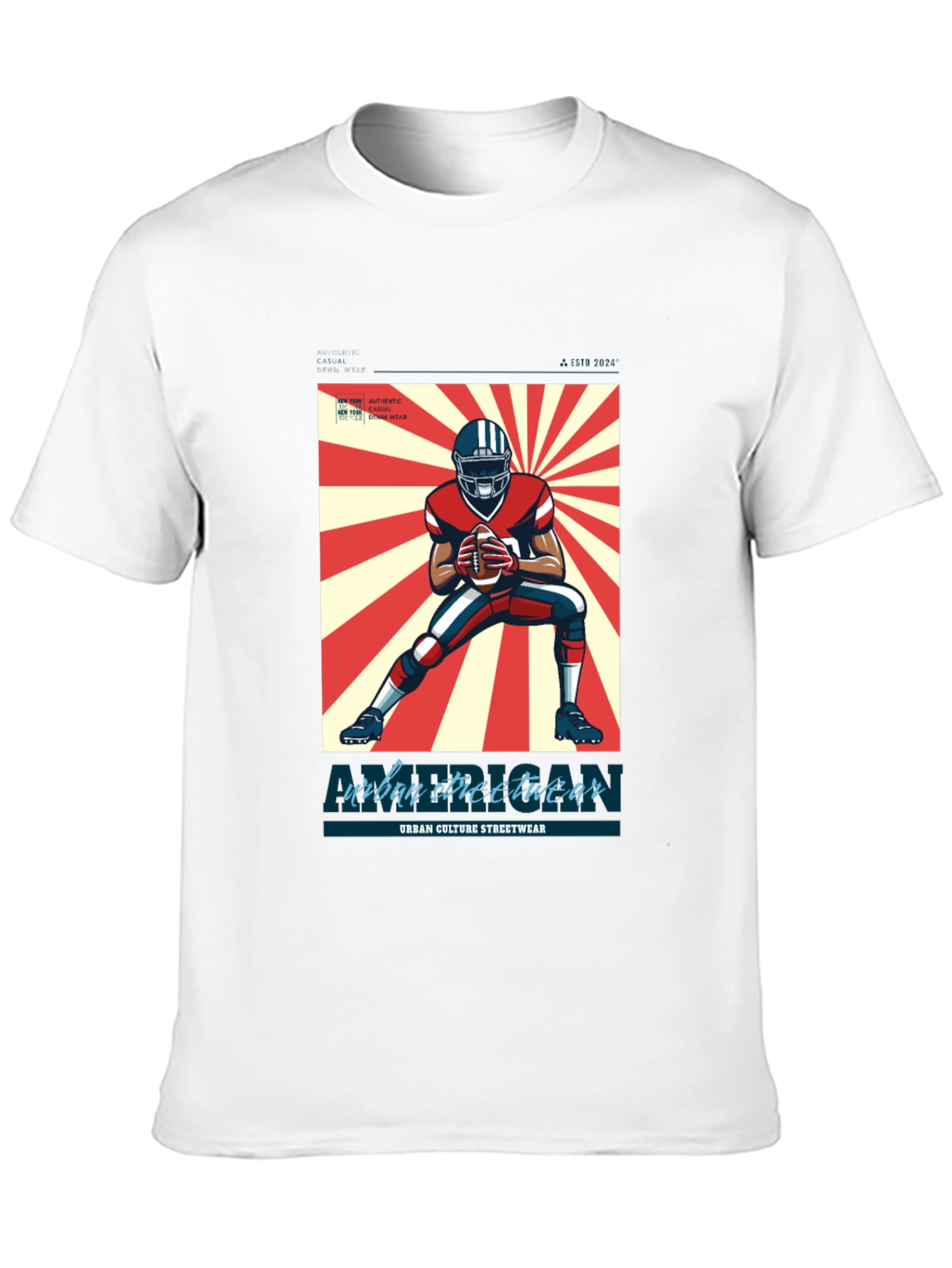 Urban Streetwear Football T-Shirt