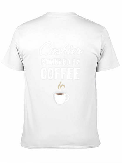 Cashier Powered by Coffee Graphic T-Shirt