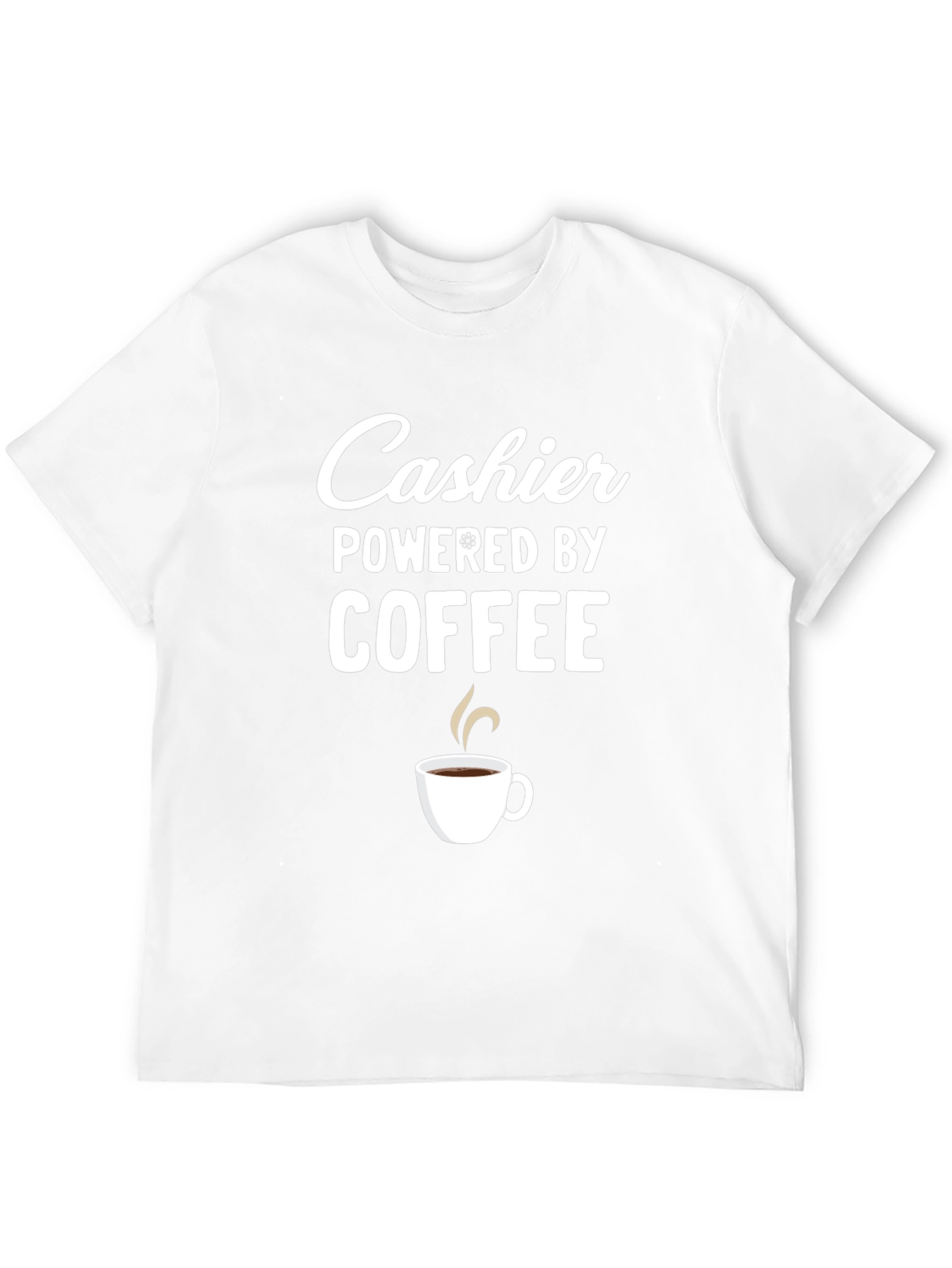 Cashier Powered by Coffee Graphic T-Shirt