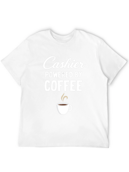 Cashier Powered by Coffee Graphic T-Shirt